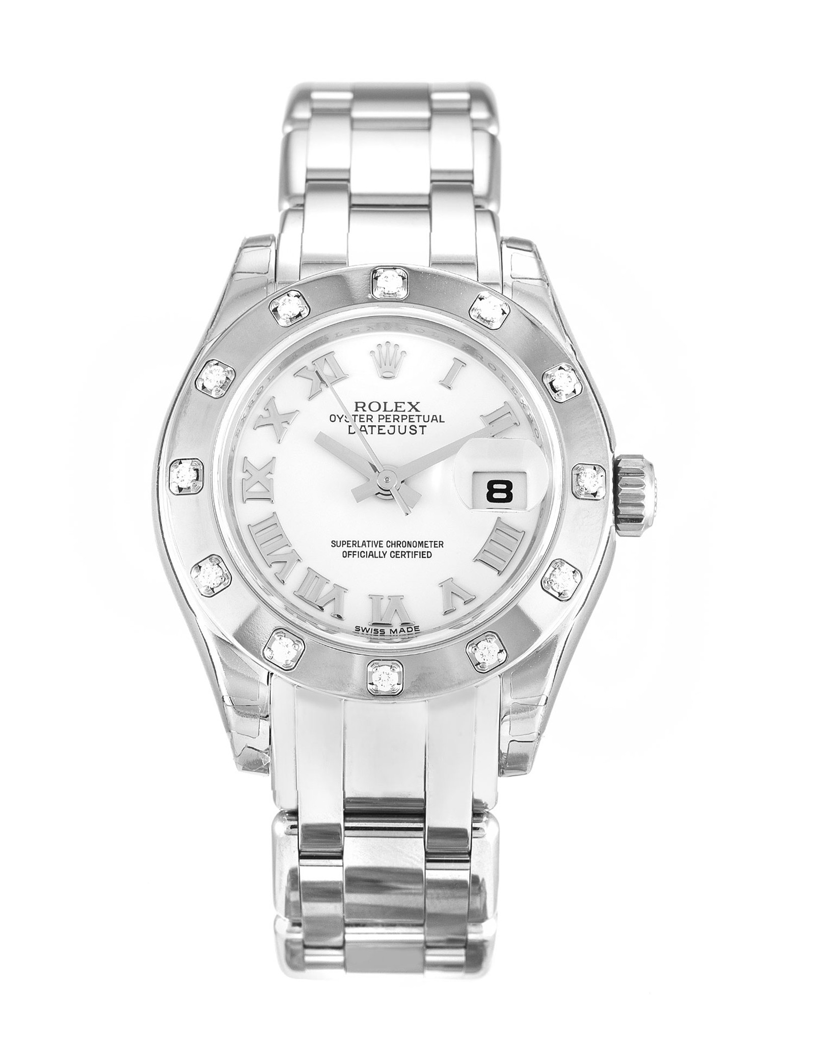 Replica Rolex Pearlmaster White Dial Roman Markers Lady 80319 29MM ...